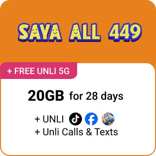 SAYA ALL 449 with FREE UNLI 5G